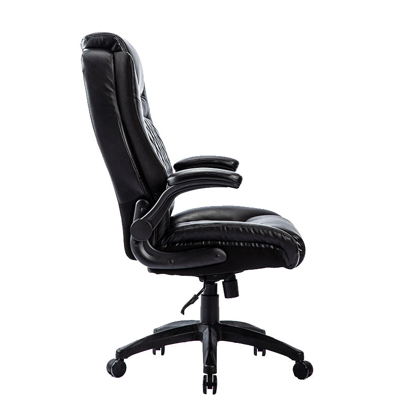 Ergonomic Leather Black Office Chair