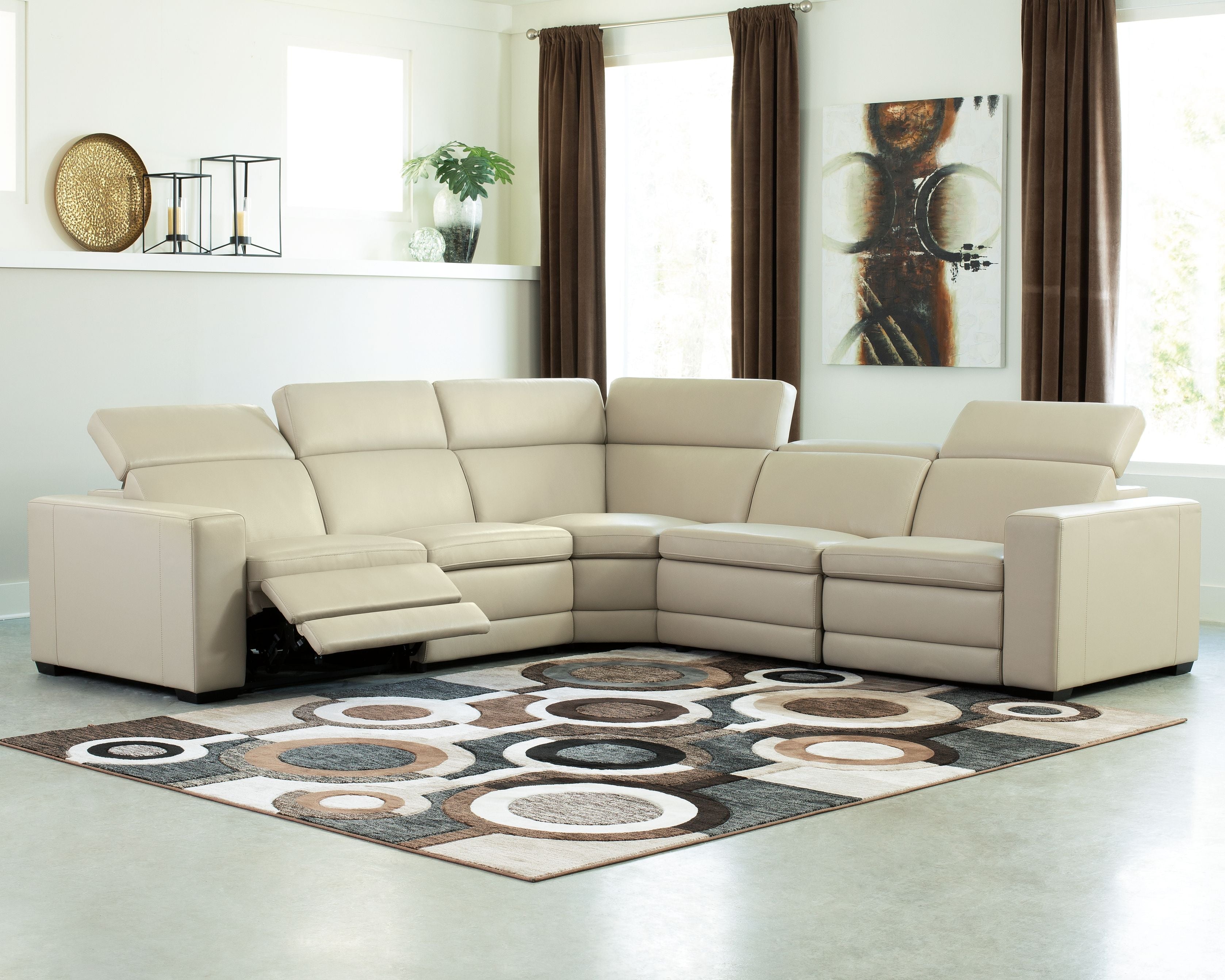 Texline - Power Reclining Sectional-Reclining Sectionals-American Furniture Outlet