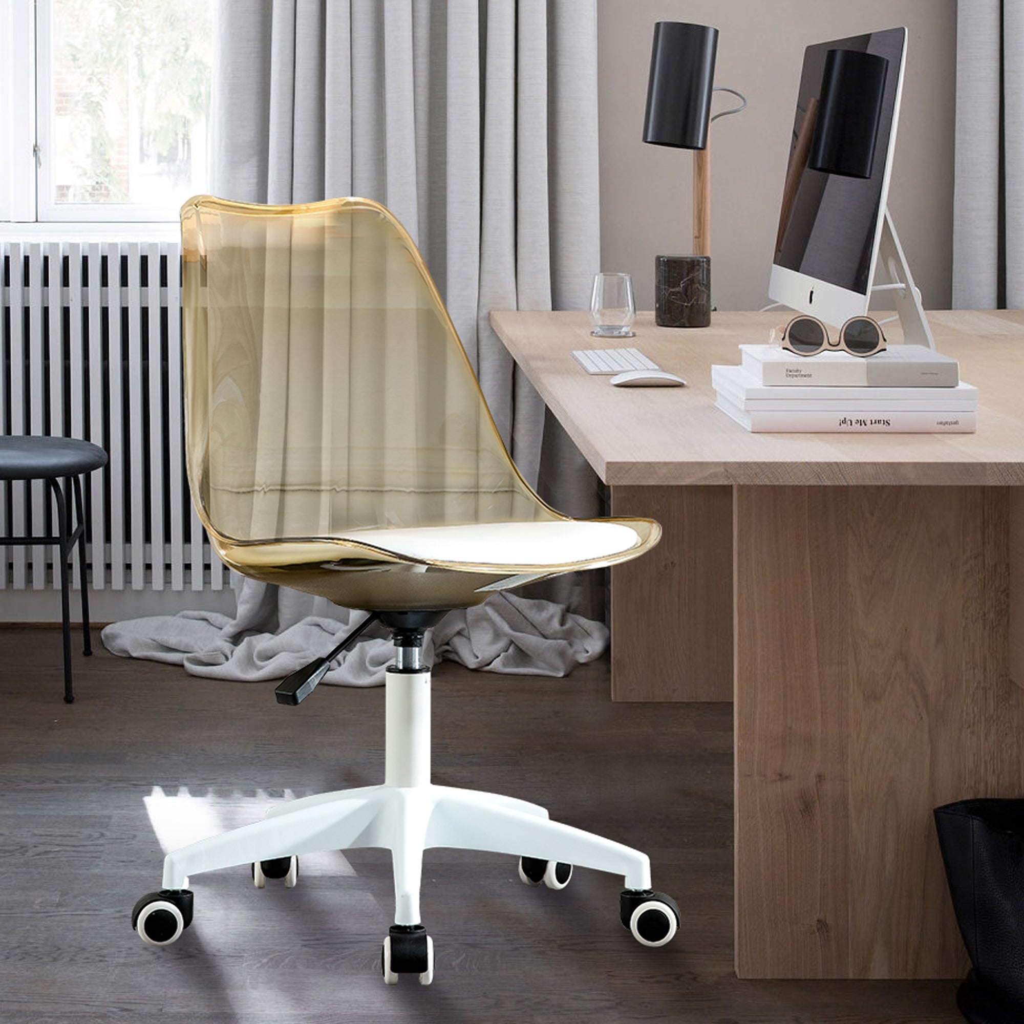 Modern Home Office Desk Chair, Adjustable 360° Swivel