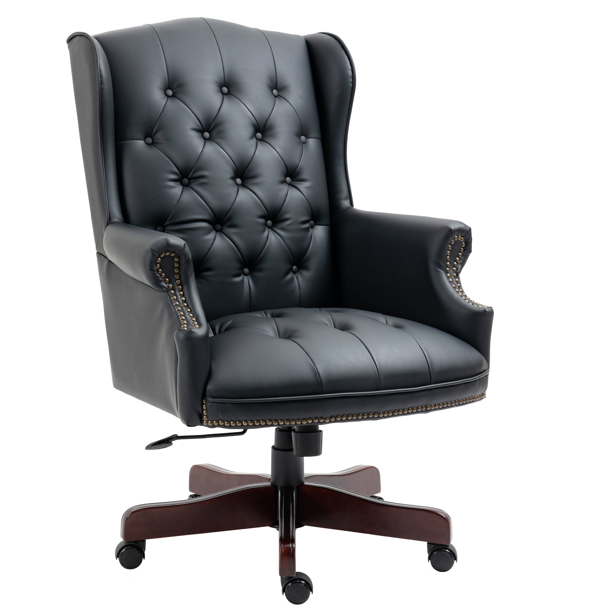 High Back Reclining Executive Office Chair - PU Leather