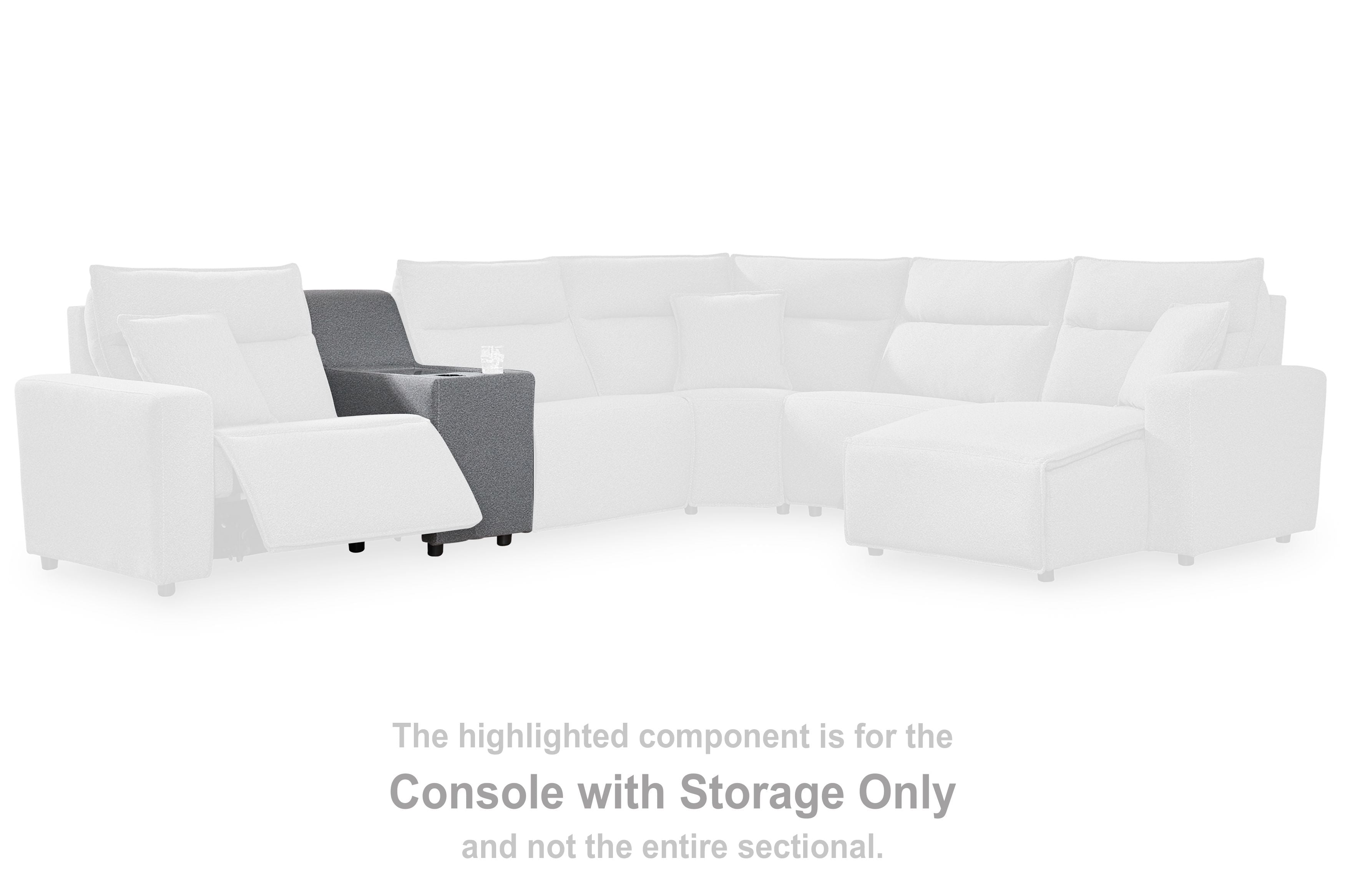 ModMax II - Salt And Pepper - Console With Storage