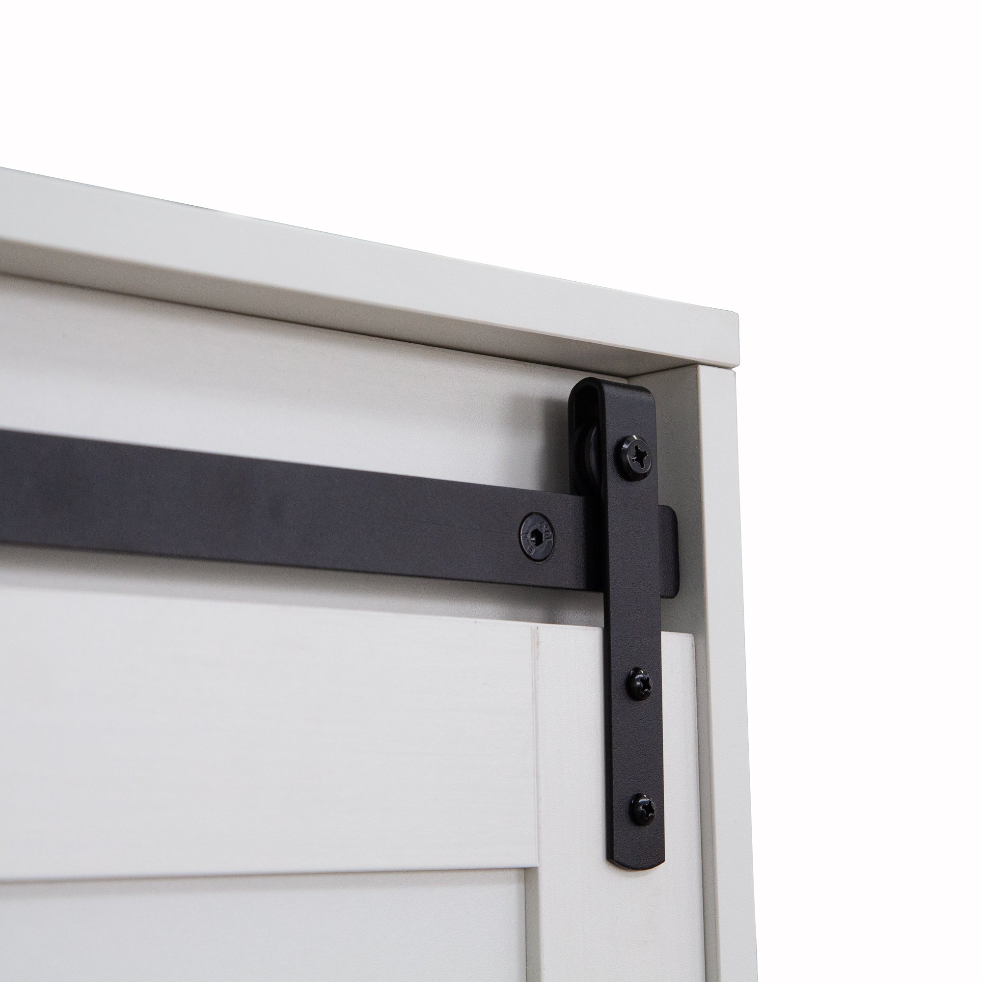 Rustic Armoire Wardrobe with Hanging Rod & Drawers