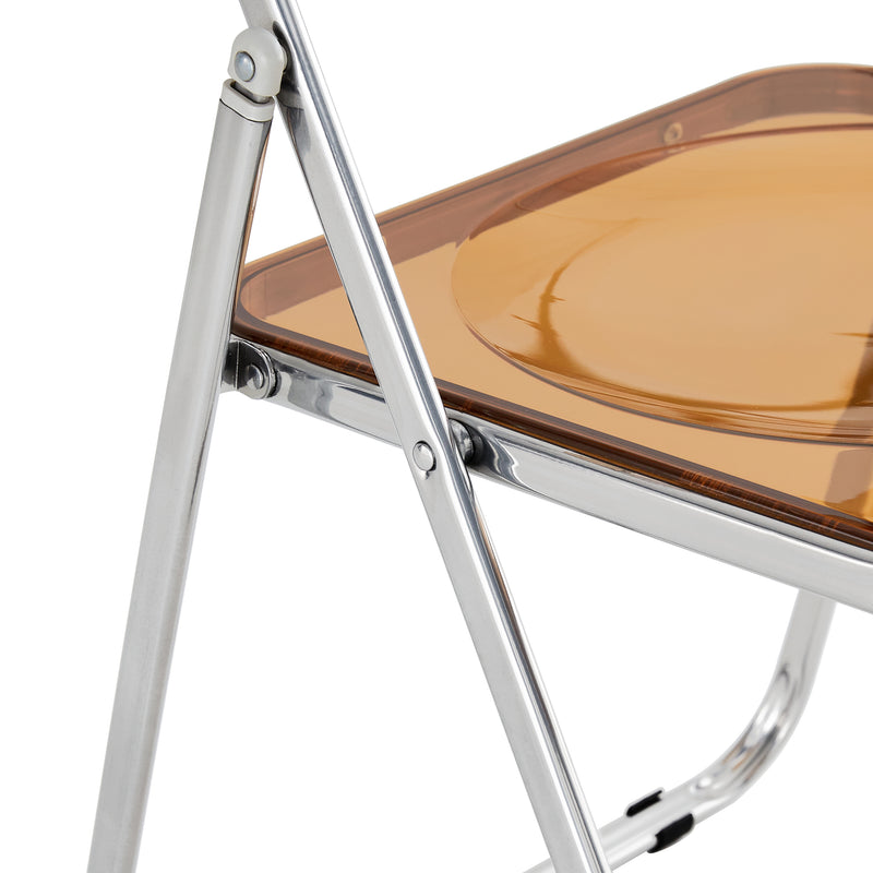 Clear Folding Chair - Space-Saving Seating