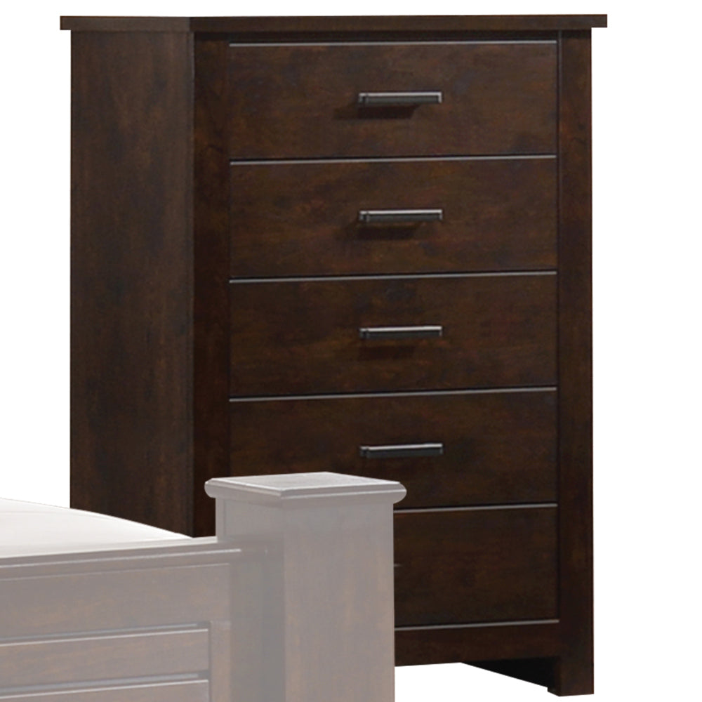 Panang Mahogany Finish Chest: Elegant Bedroom Storage