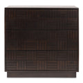 Denman - 3 Drawer Nightstand - Dark Brown