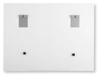 Wall art hanging hardware with two top and two bottom mounting clips