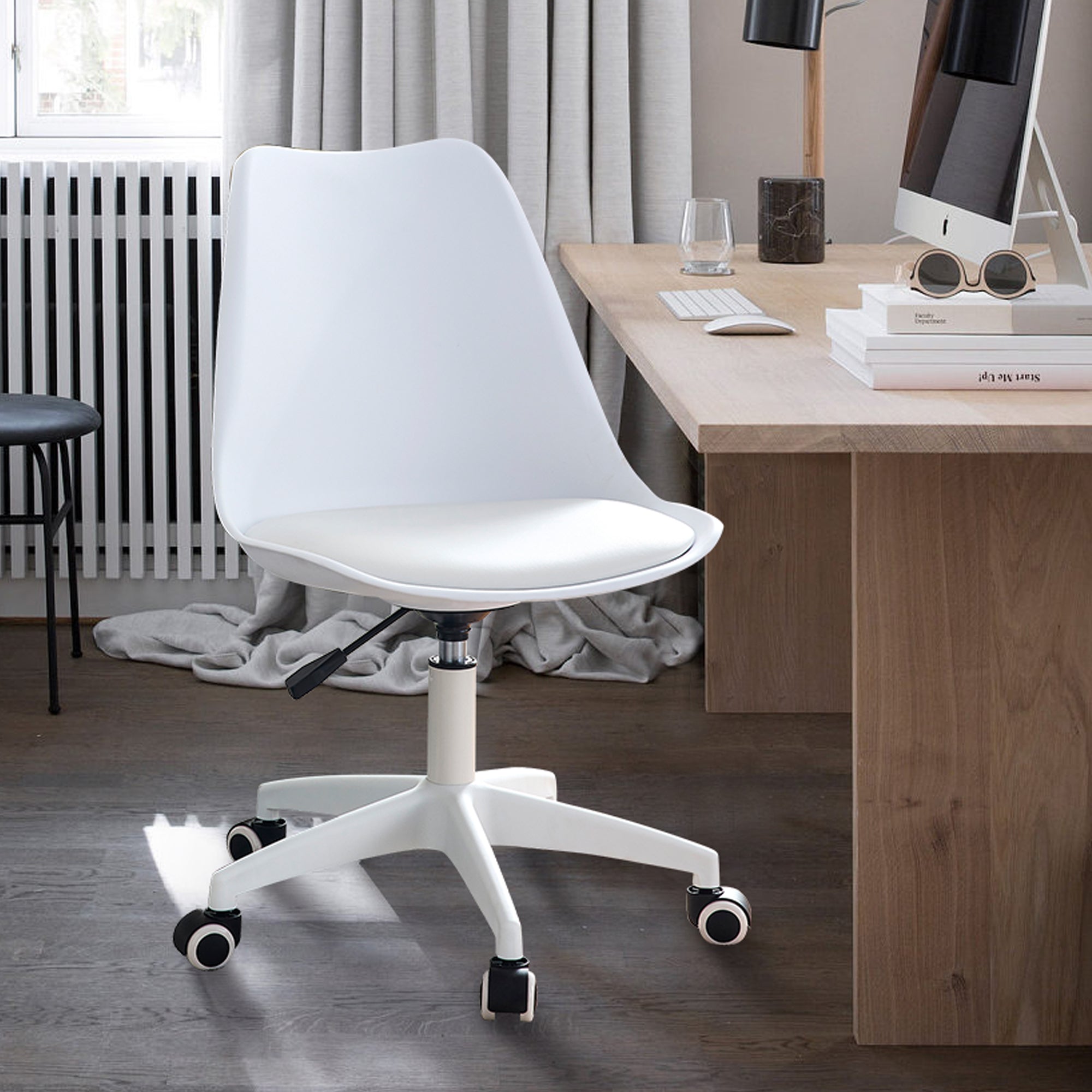 Modern Home Office Desk Chair, Adjustable 360° Swivel