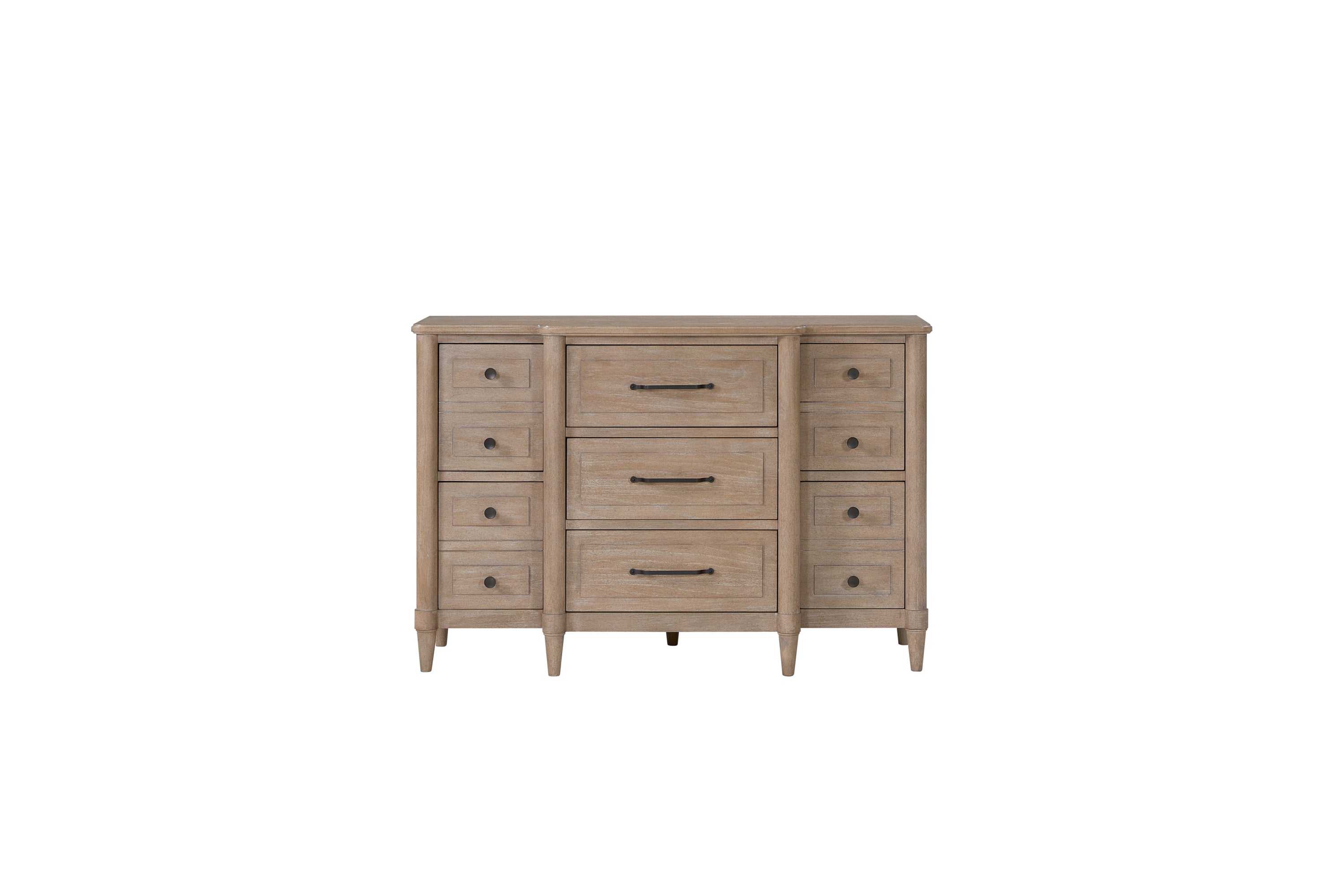 Elegant Small Breakfront Dresser & Storage Cabinet