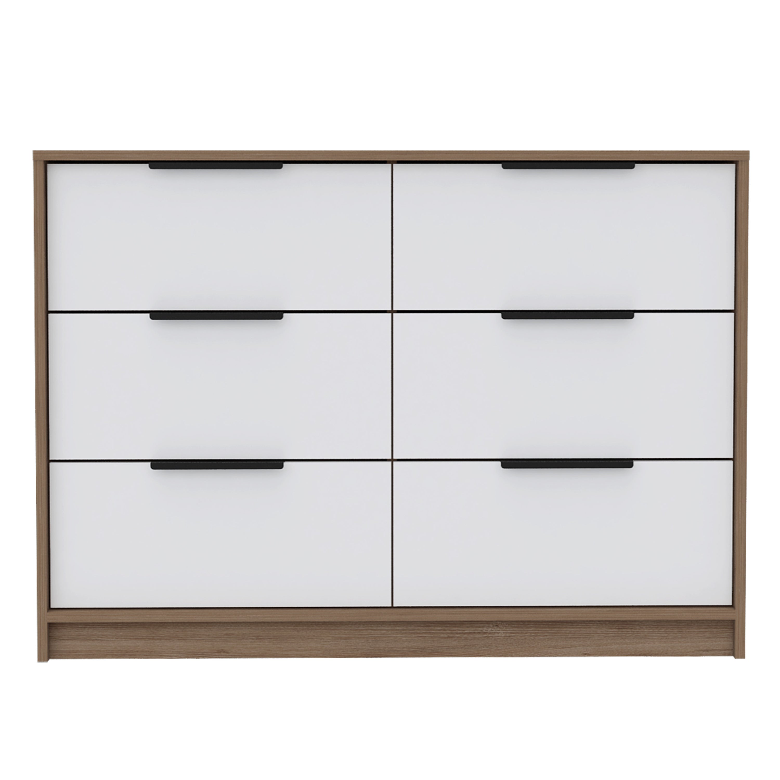 Maryland Pine White 4-Drawer Double Dresser Bedroom