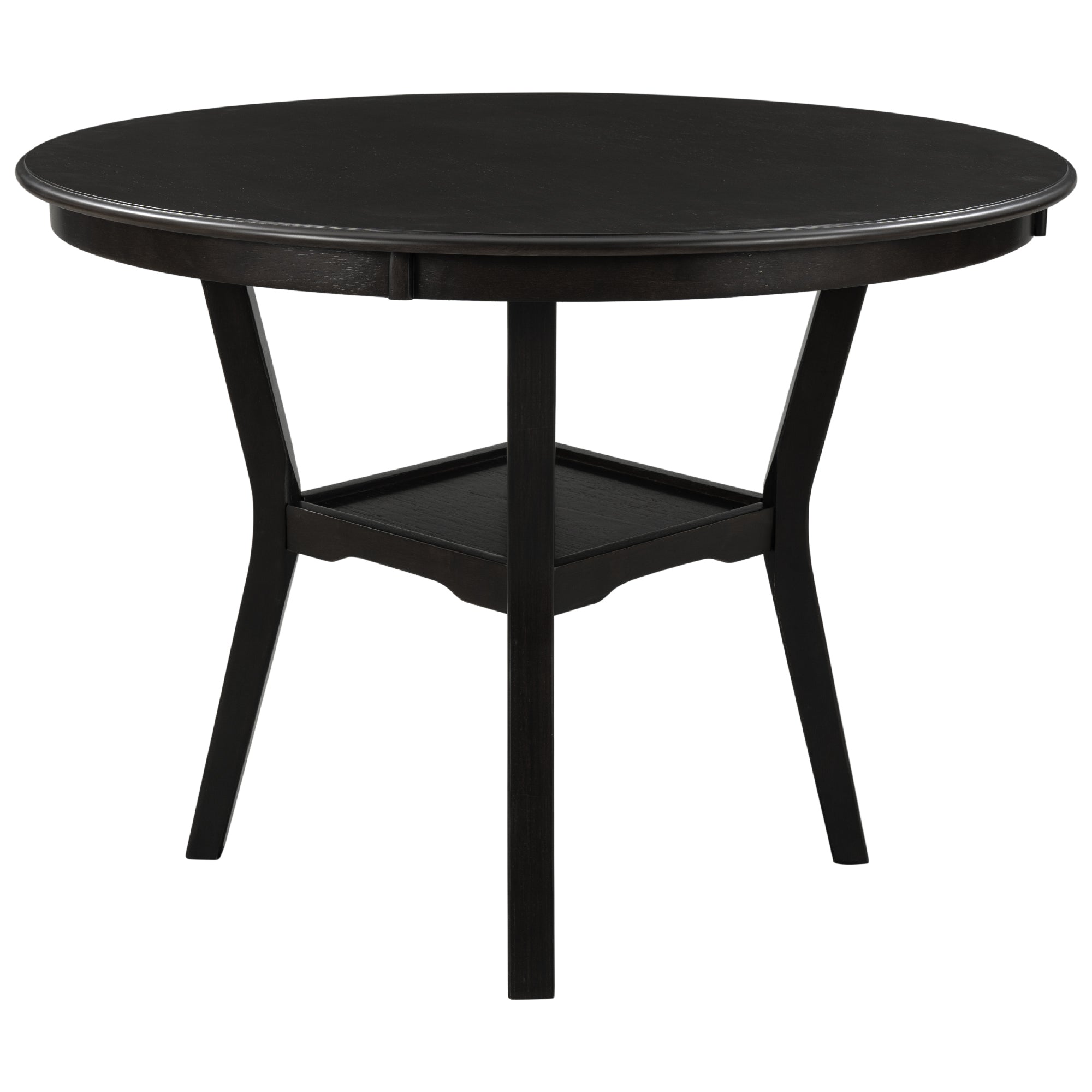 5-Pc Dining Set w/ Round Table & Chairs (Espresso)