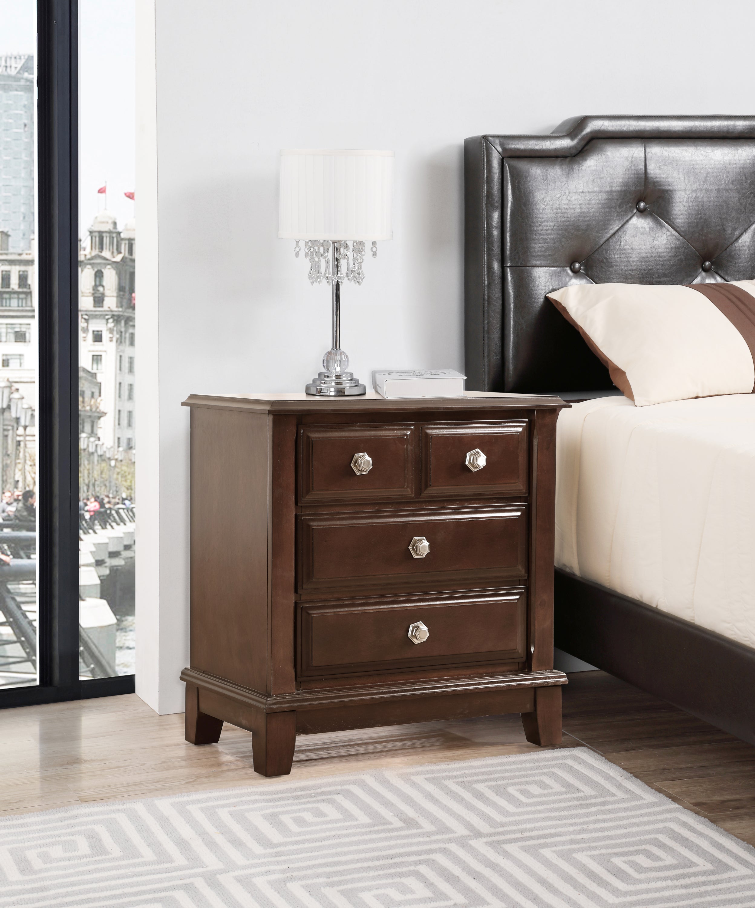 Ashford G9800-N Night Stand - Cappuccino Bedroom Furniture