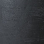 Distressed black paper lamp finish with textured, rubbed surface grain