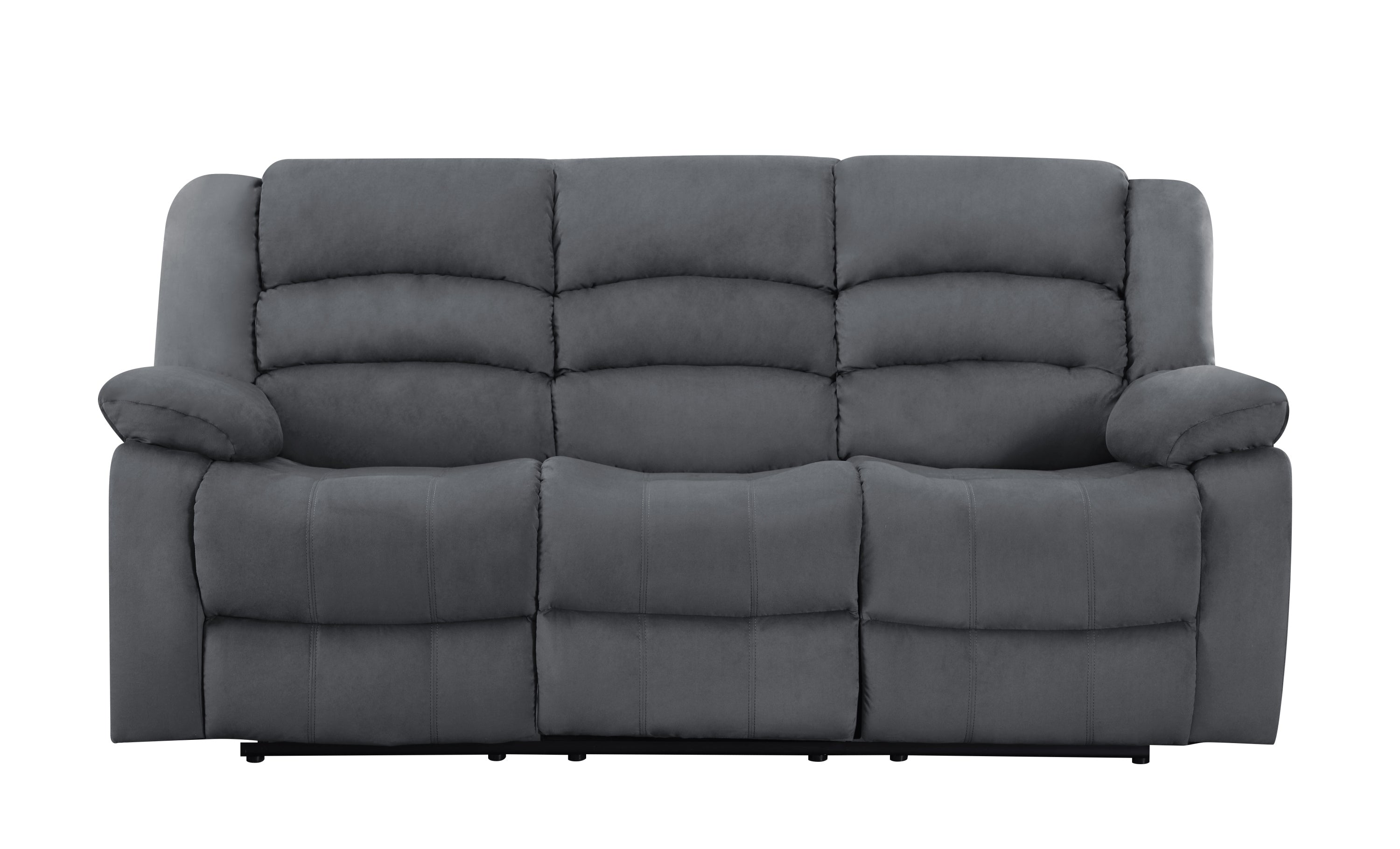 Transitional Microfiber Fabric Sofa - Global United Upholstered