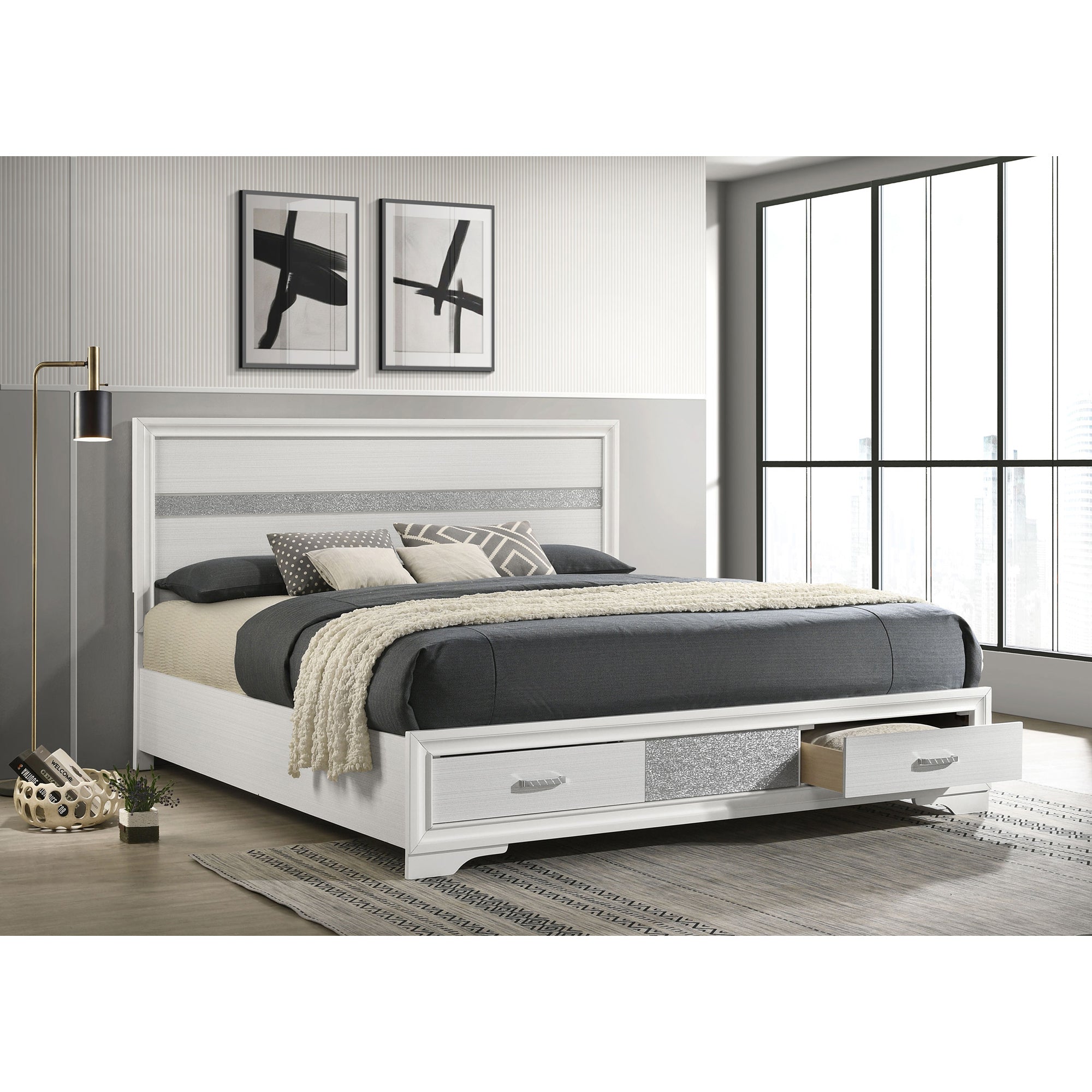 May Modern 2-Drawer Platform California King Storage Bed - Best Deal!