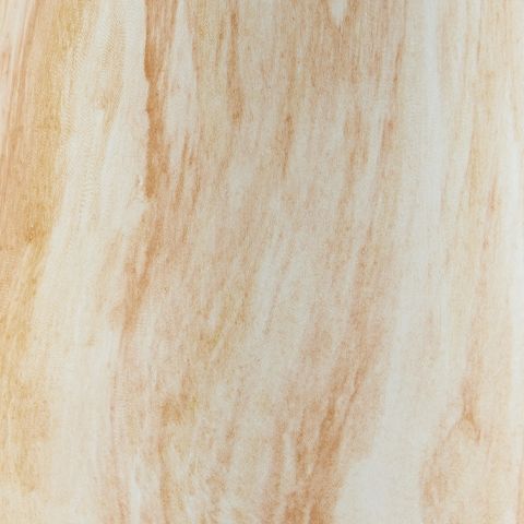 Beige marbled grain vase body, close-up texture, open top