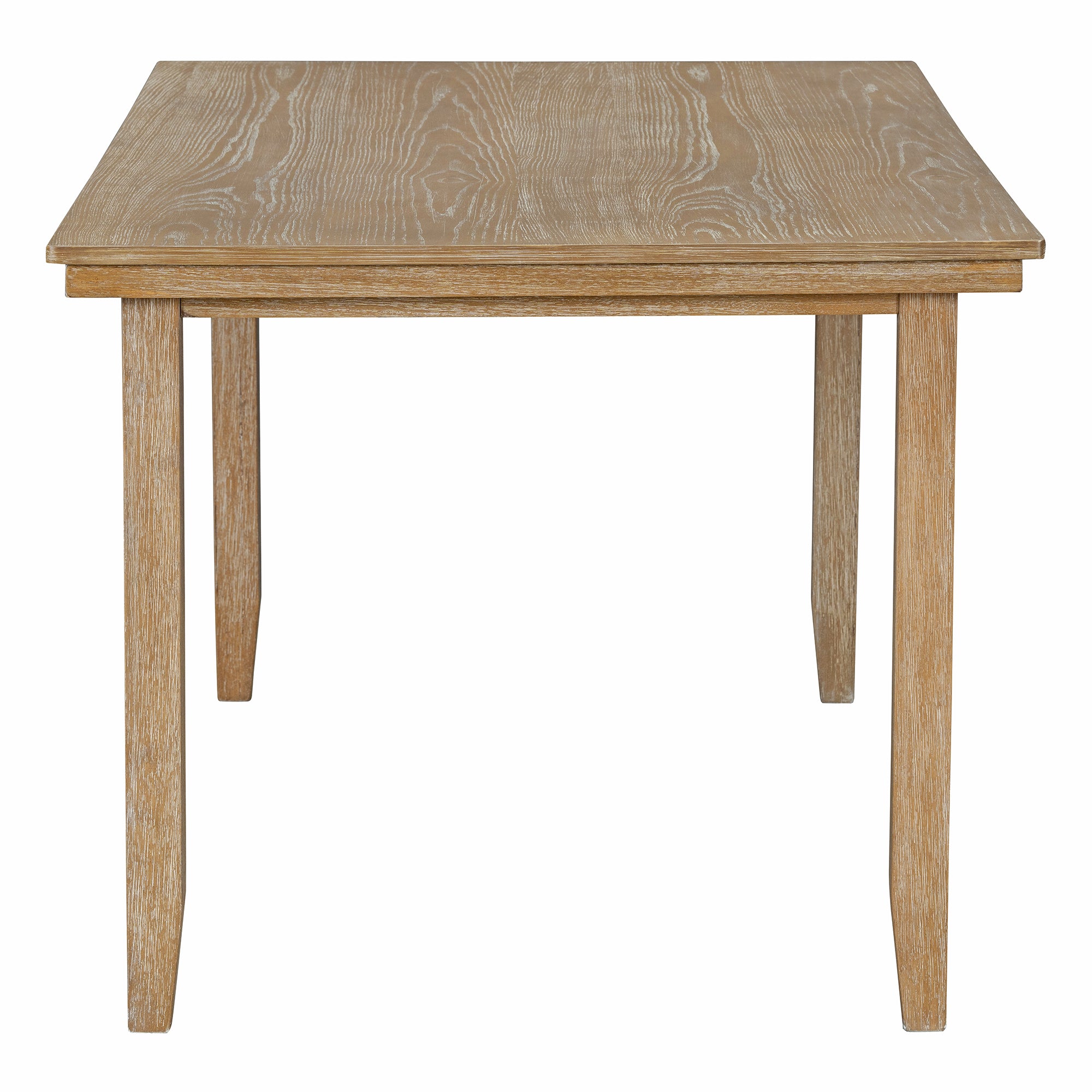 6-Piece Rustic Dining Set w/ Bench - Natural Wood