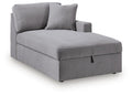 Modmax - RAF Corner Chaise With Storage - Granite