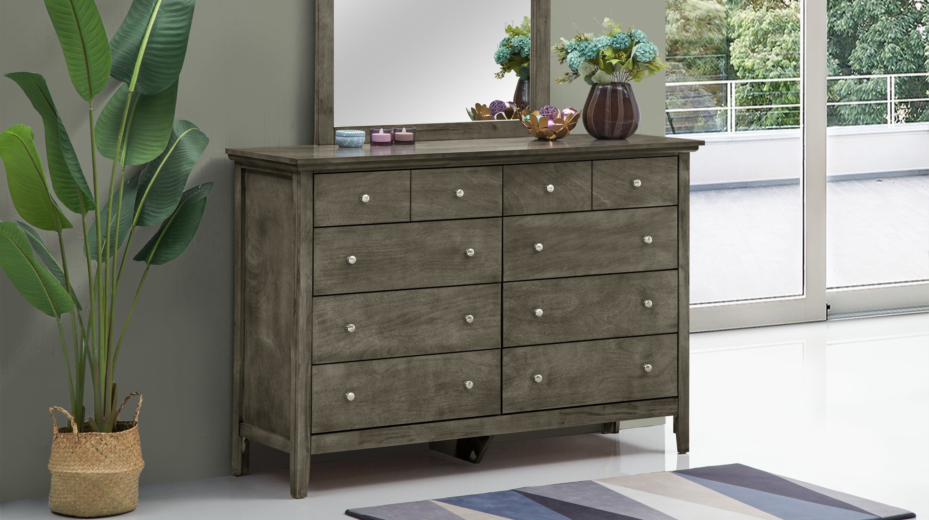 Hammond G5405-D Gray Dresser - Modern Bedroom Storage Furniture