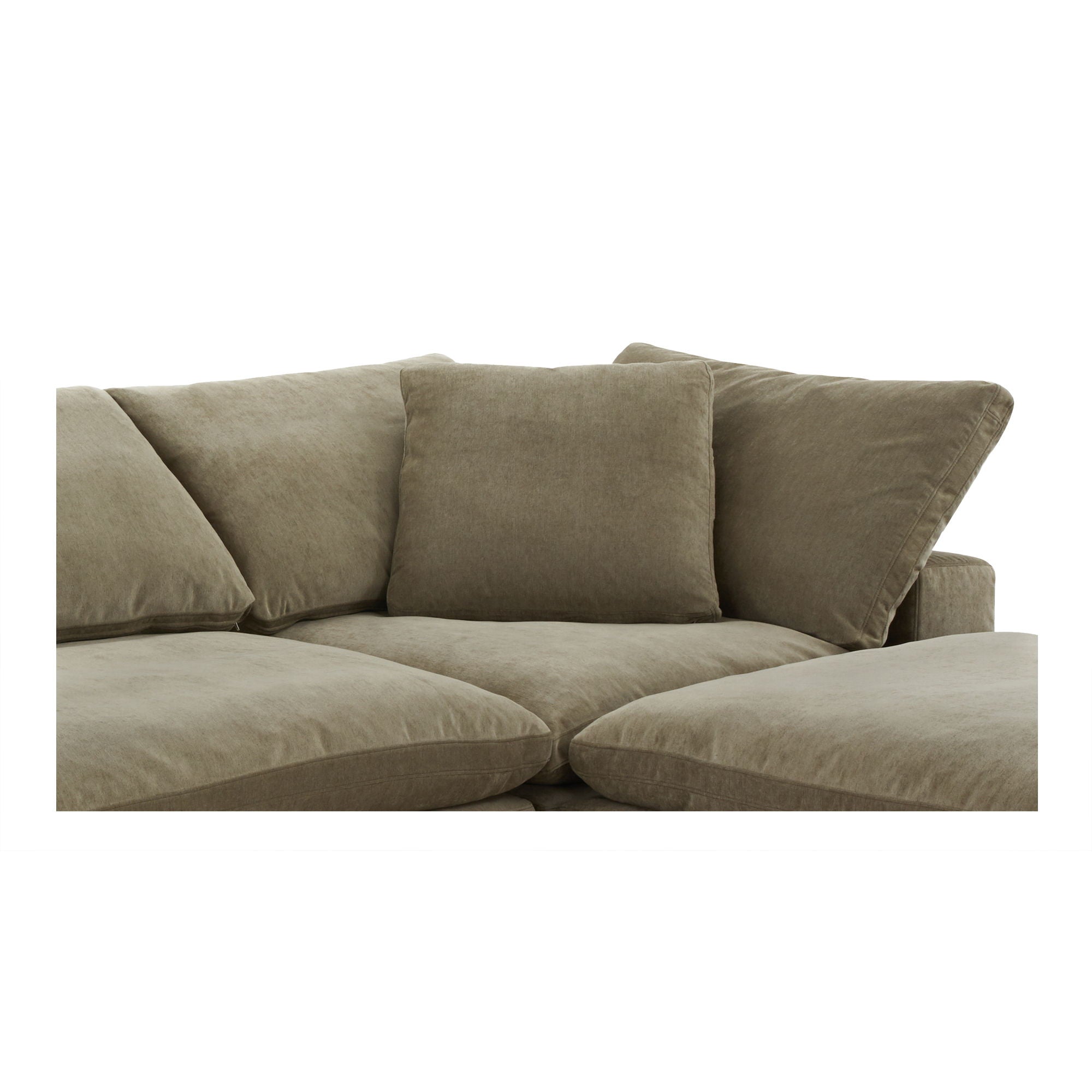 Clay Nook - Modular Sectional Performance - Desert Sage-Stationary Sectionals-American Furniture Outlet