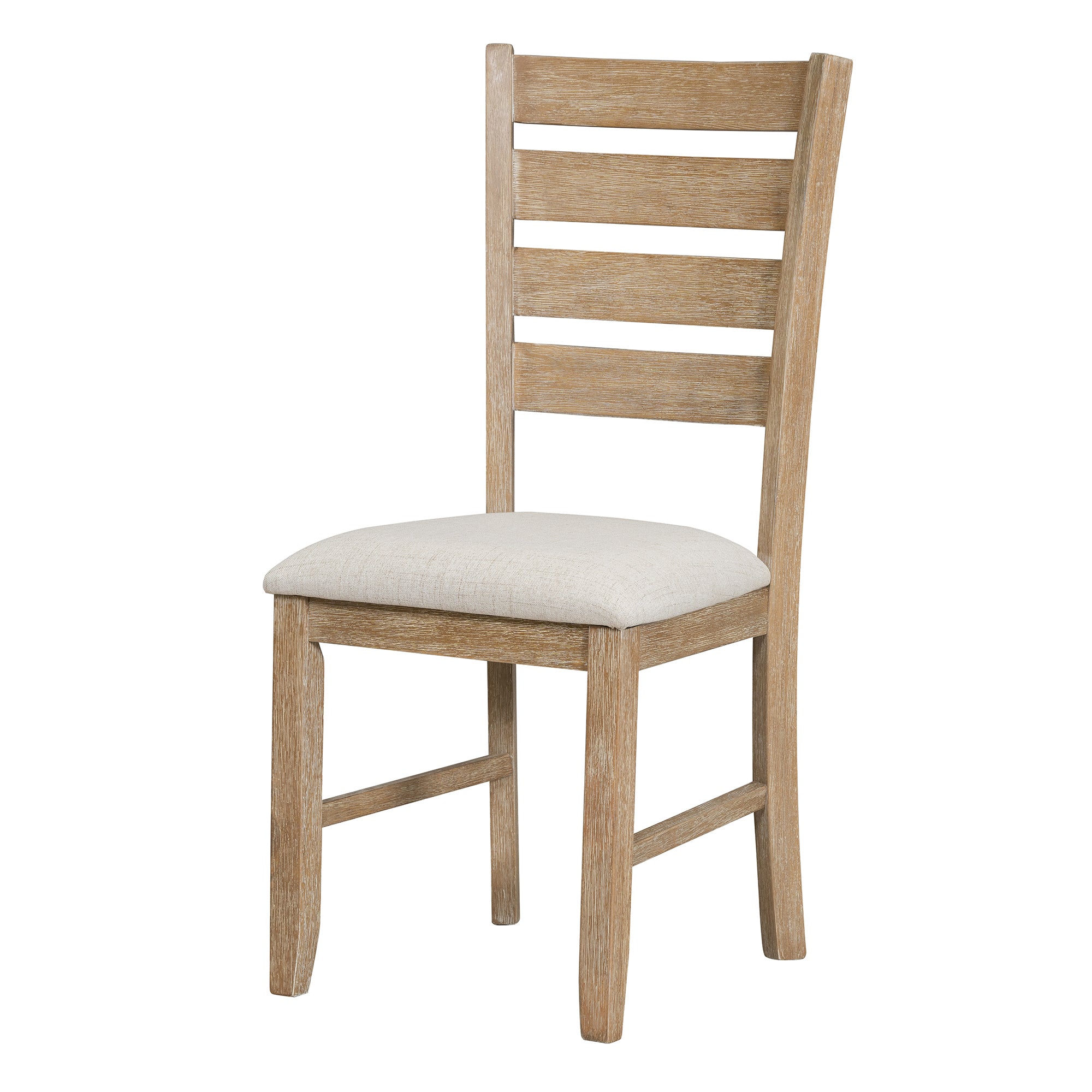 6-Piece Rustic Dining Set w/ Bench - Natural Wood