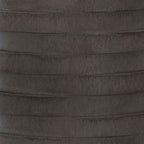 Dark ribbed poly lamp base with stacked ring detail
