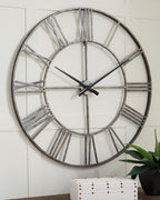Paquita - Wall Clock - Antique Silver