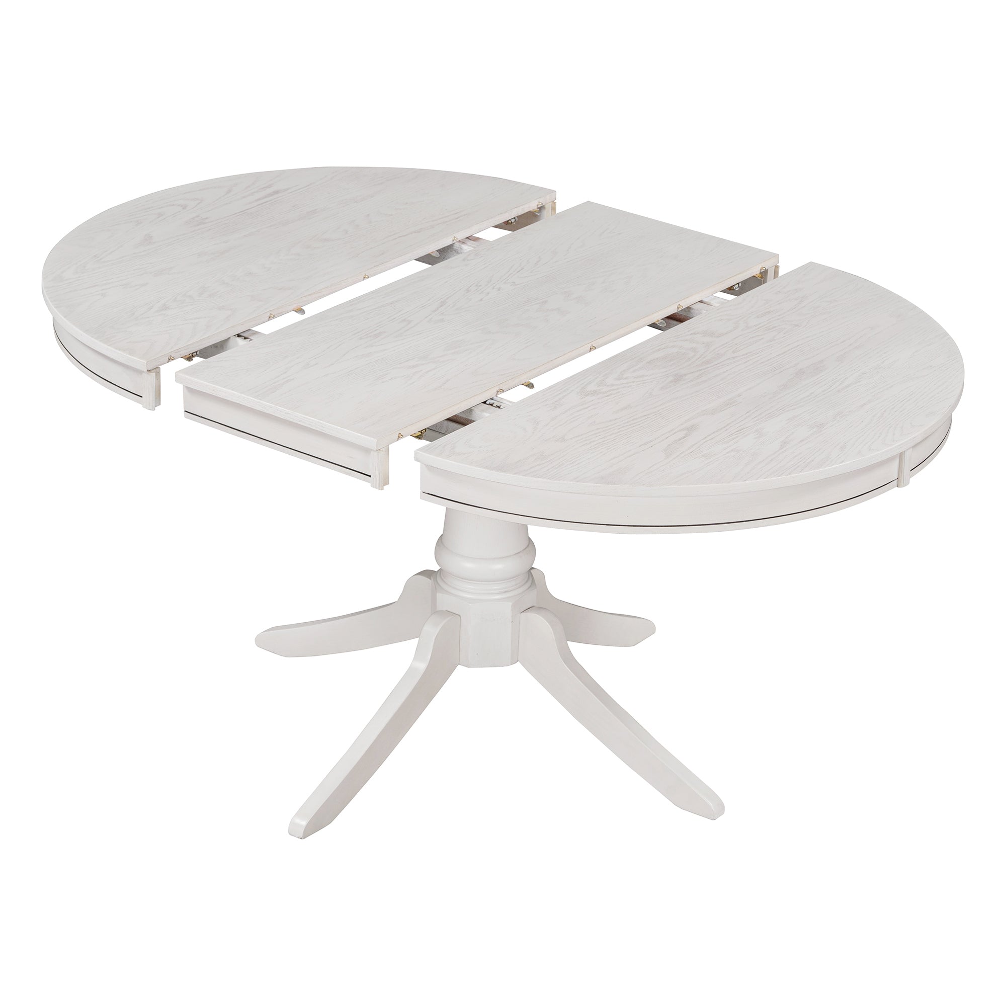 5-Pc Retro Extendable Dining Set, Antique White