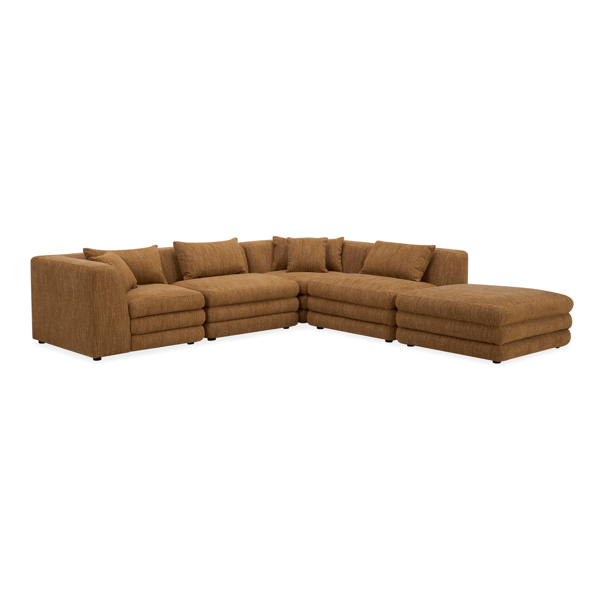 Lowtide - Dream Modular Configuration - Amber Glow-Stationary Sectionals-American Furniture Outlet