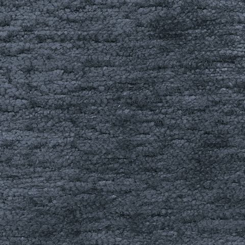 Navy upholstery fabric swatch with dense textured woven pattern