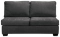 Ambee - Armless Loveseat - Slate