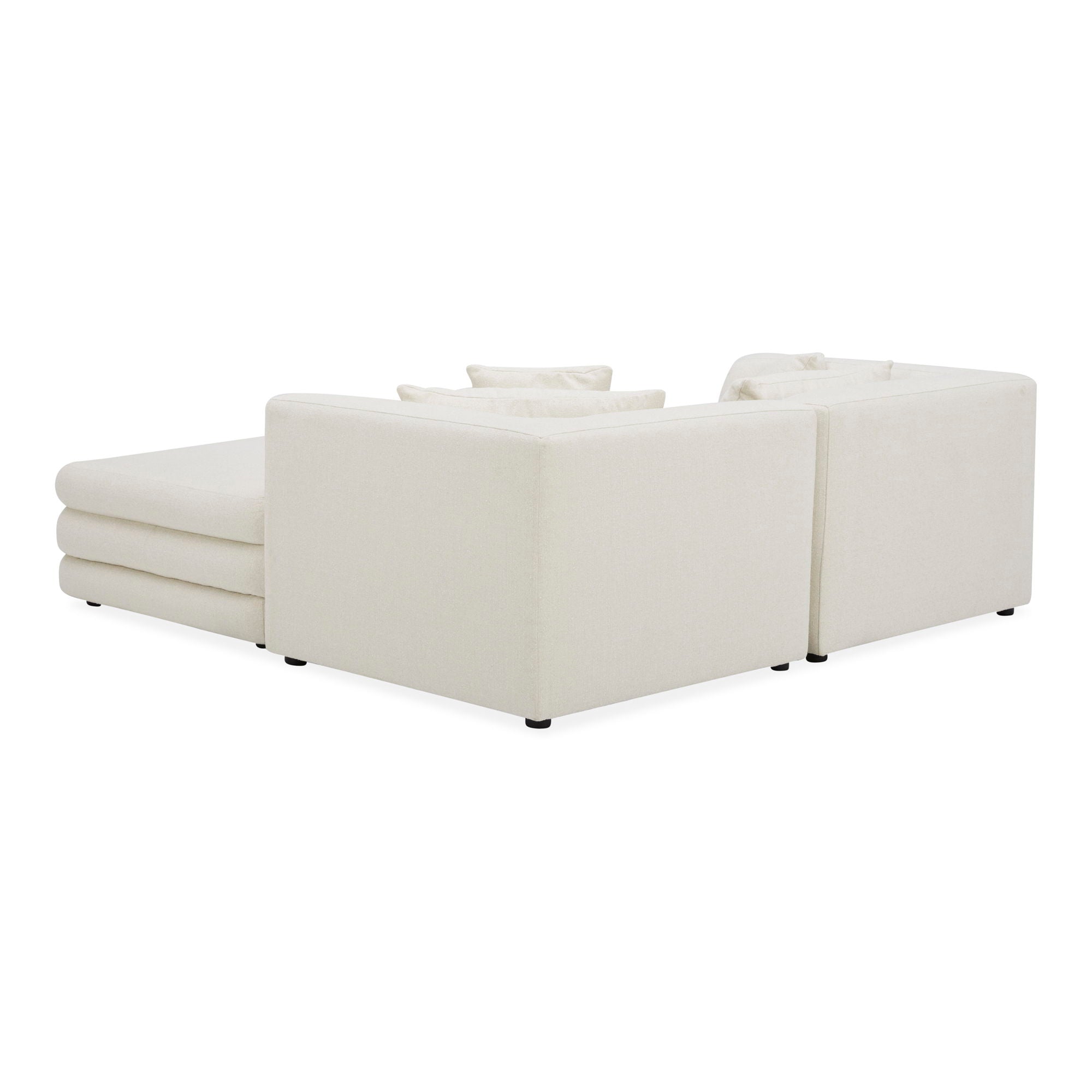 Lowtide - Nook Modular Sectional - Warm White-Stationary Sectionals-American Furniture Outlet
