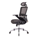 Black Ergonomic Mesh Office Chair w/ Headrest & Flip-Up Arms