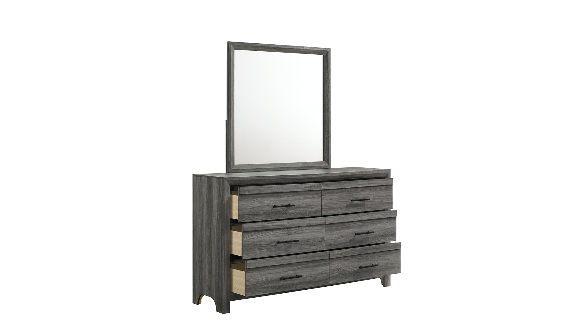 Denver Modern 4 Pc Twin Bedroom Set - Gray