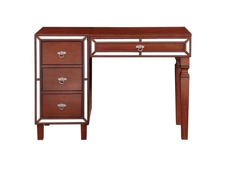 Cherry Vanity Set w/ Stool & Storage - Traditional (1 pc)