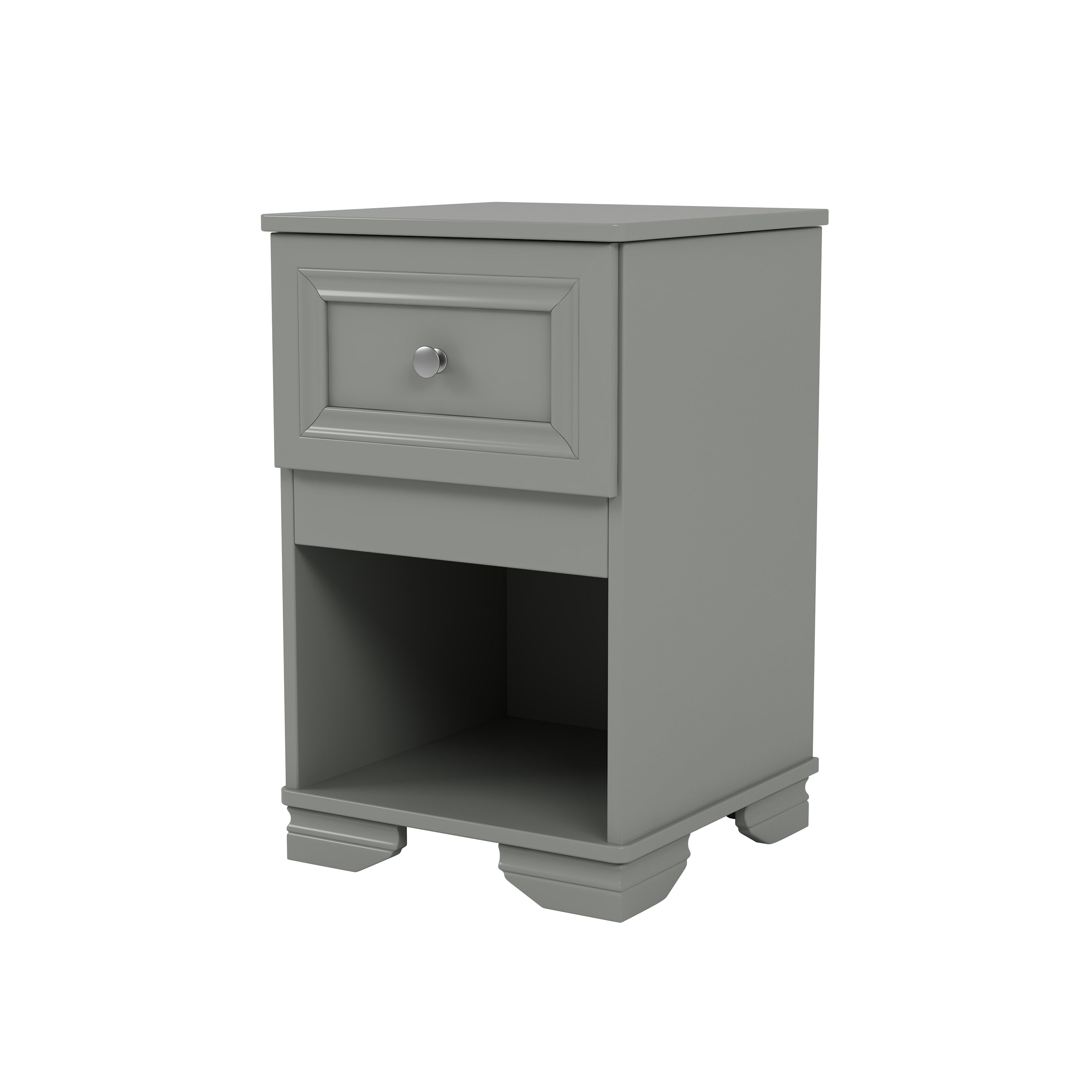 Retro Bedroom Set - Queen Bed, Nightstand, Dresser