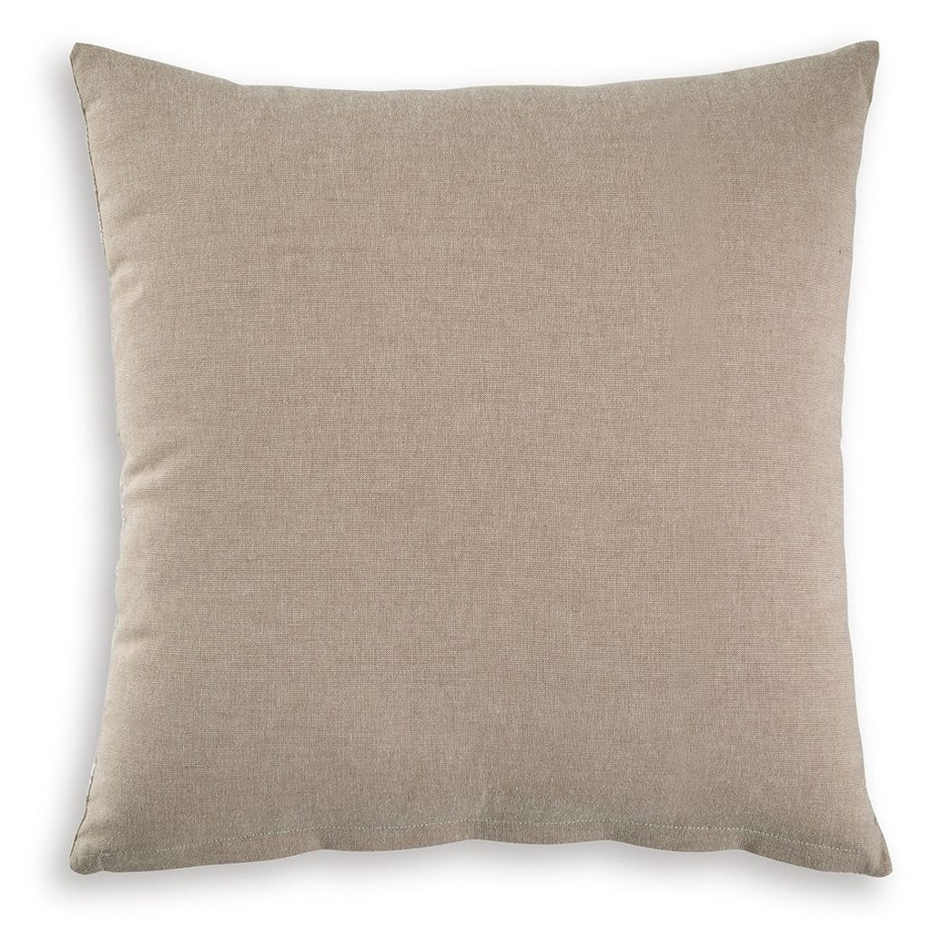Beige plain throw pillow cover, square, smooth fabric