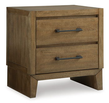 Sherbana - Light Brown - Two Drawer Night Stand