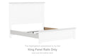 Savonport - King Panel Rails - White