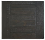 Dark black tabletop closeup with horizontal plank lines and wood grain texture
