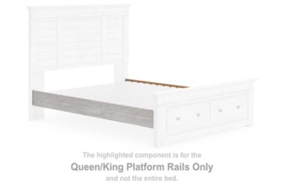 Makidern - Queen/King Platform Rails - Whitewash