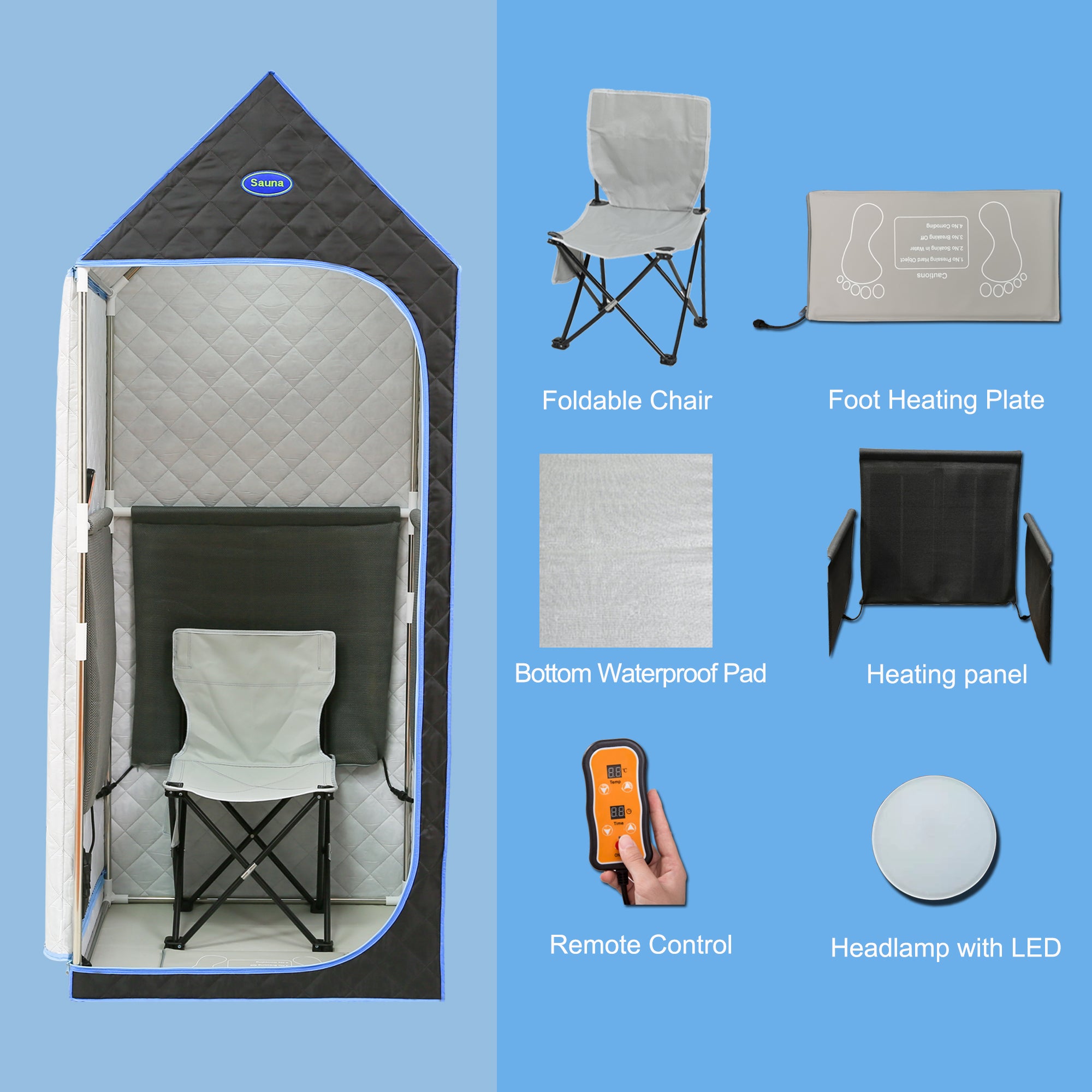 Portable Infrared Sauna Tent - Home Spa Detox