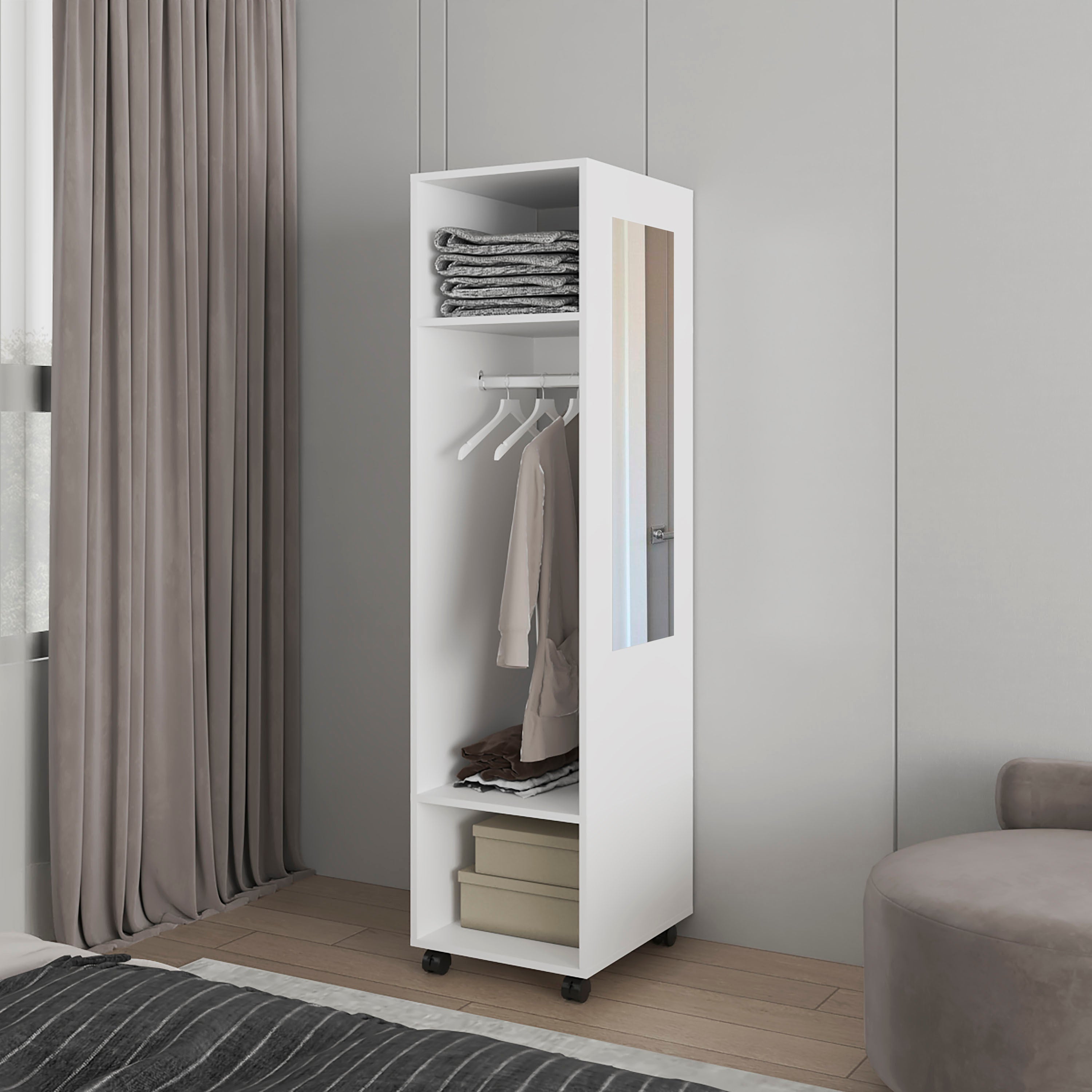 White Devon Bedroom Wardrobe - Buy Online Today!