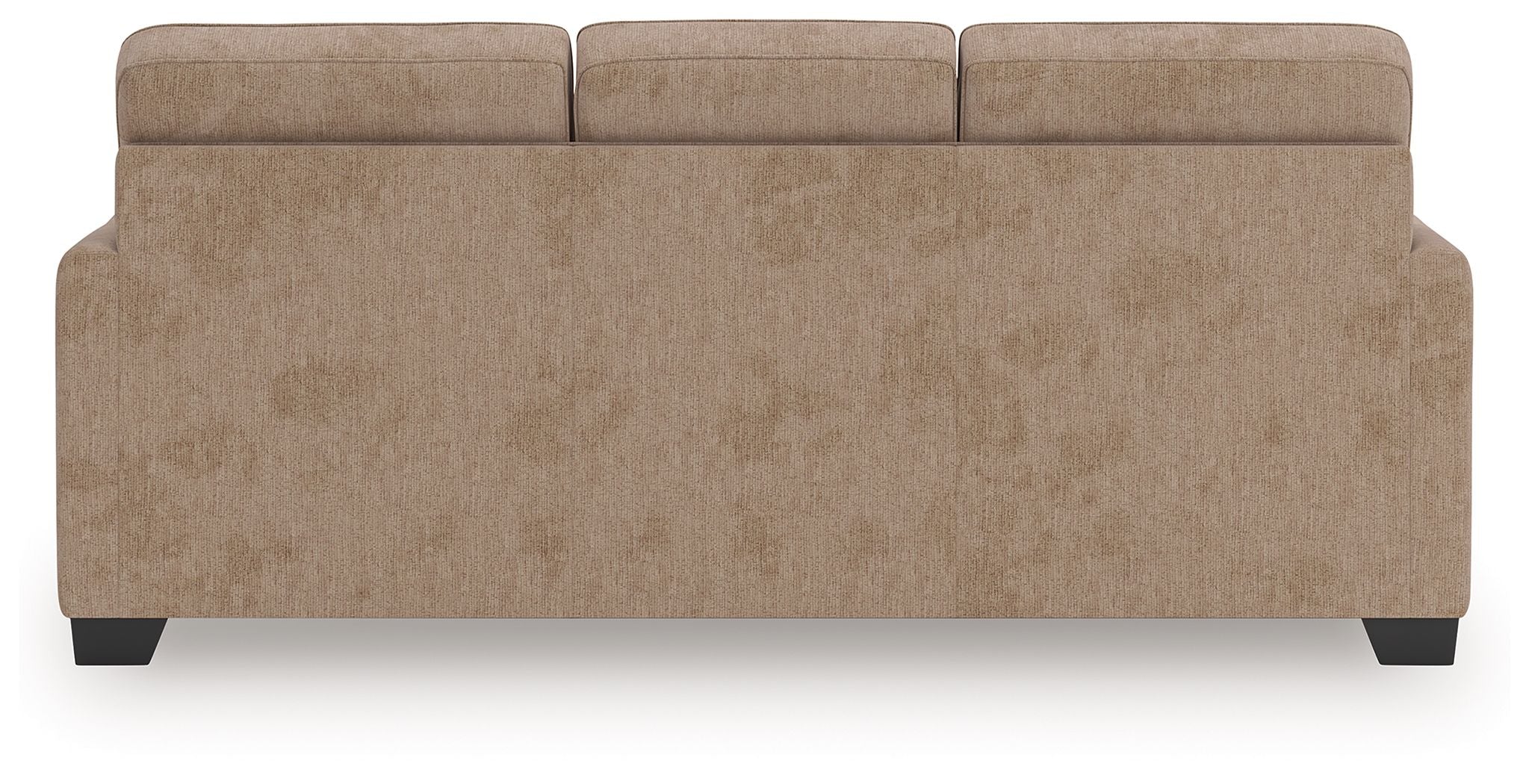 Light brown sofa backrest and seat with squared arms
