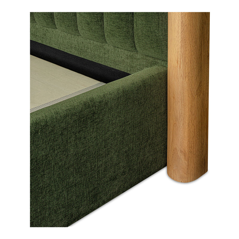 Nina - King Bed - Forest Green