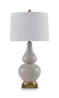 Weswick - Ceramic Table Lamp - Cream / Gold Finish