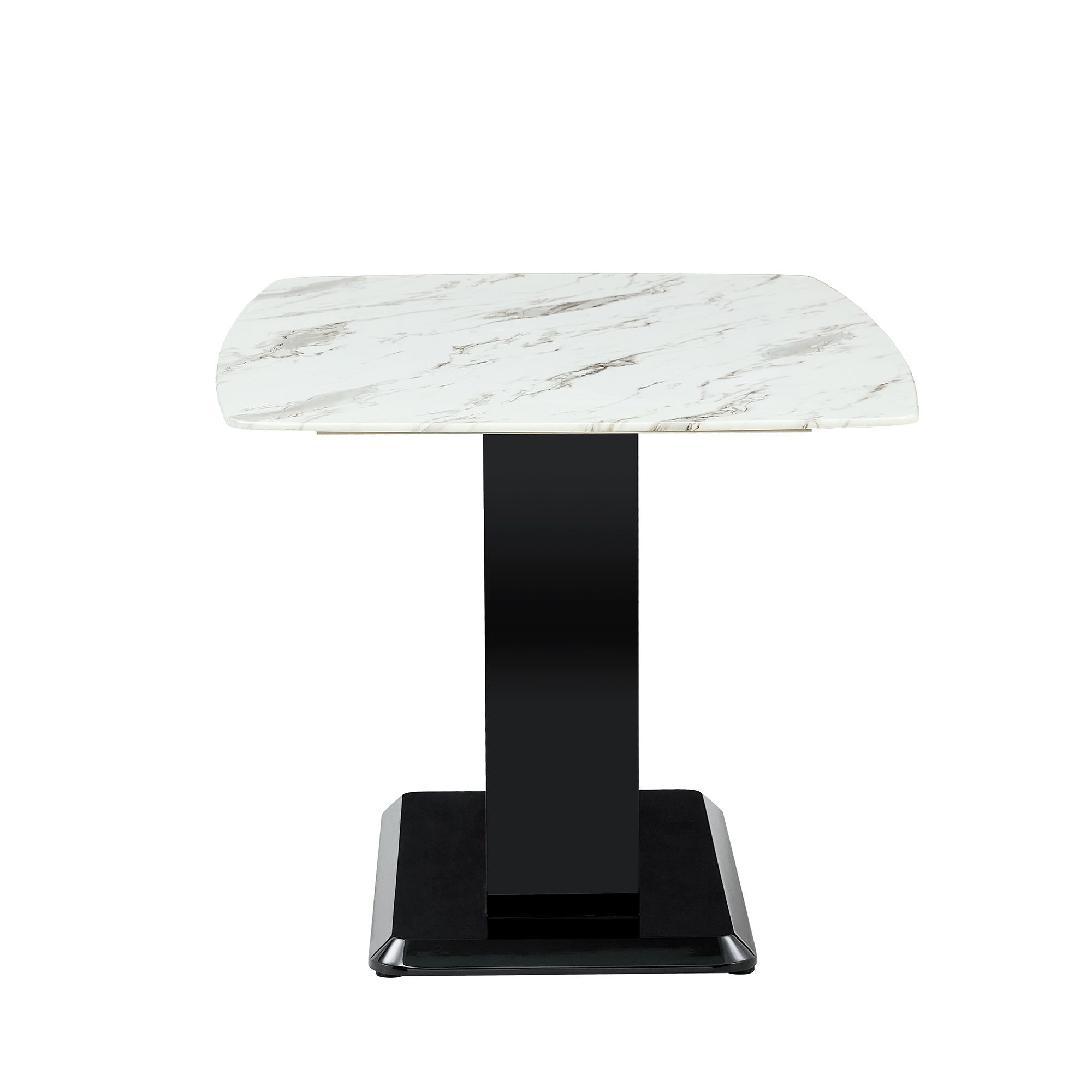 Modern Marble Dining Table Set, 7-Piece