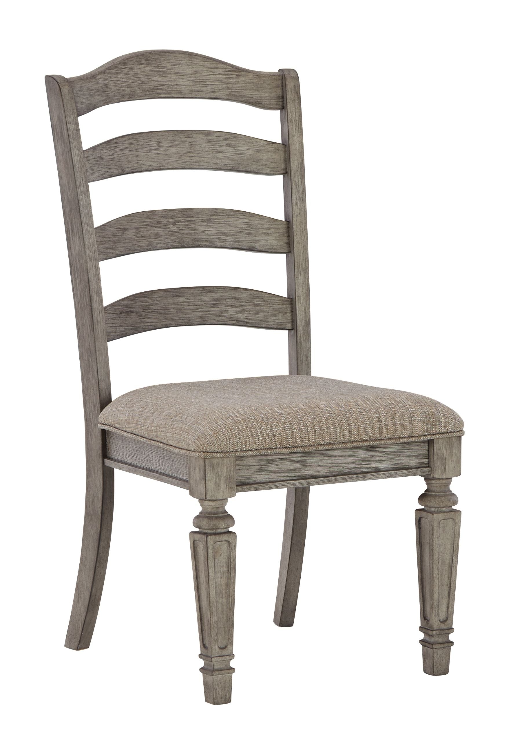 Lodenbay Antique Gray Upholstered Dining Side Chair (Set of 2) - Traditional