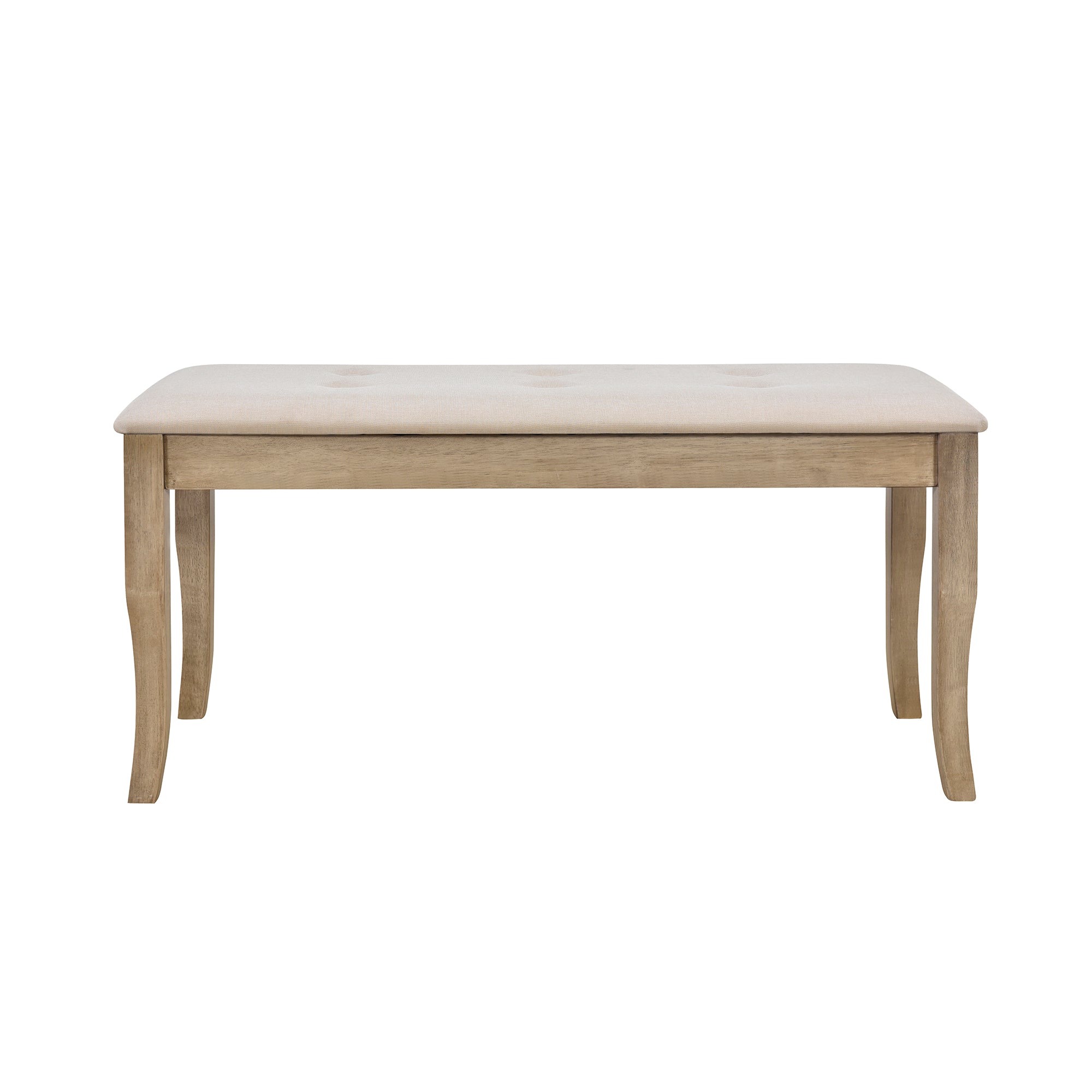 6-Pc Farmhouse Dining Set (Natural Wood)