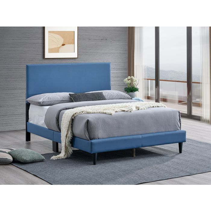 Baron G00704-FB-UP Full Size Blue Bed Frame - No Mattress