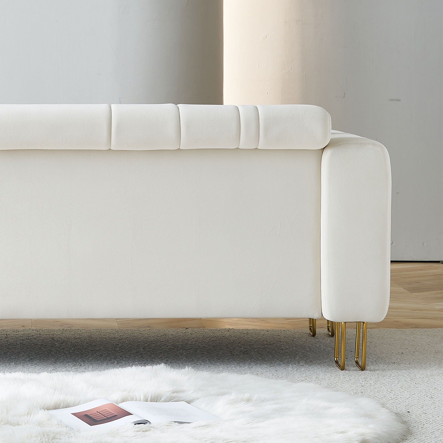 Modern Sofa For Living Room Beige Color